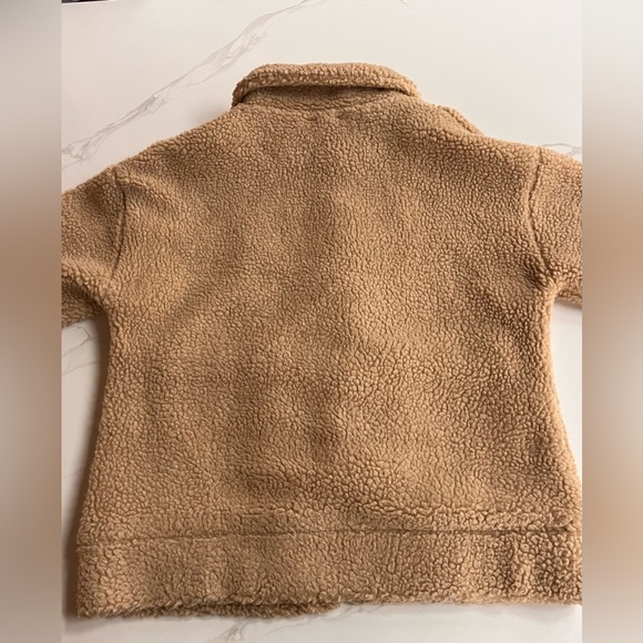 Tan Sherpa oversized Jacket - Picture 6 of 8